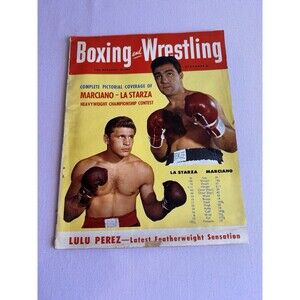 Boxing and wrestling magazine 1953 Rocky Marciano - La Starza
